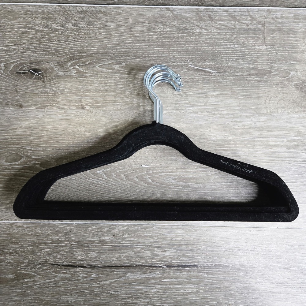 The Container Store Premium Non-Slip Velvet Hangers 10 Pack +1